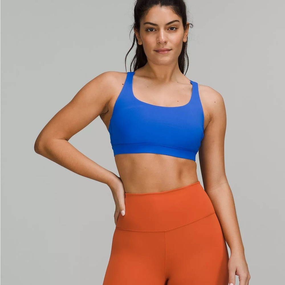Lululemon Energy Bra Blue Blazer Tone